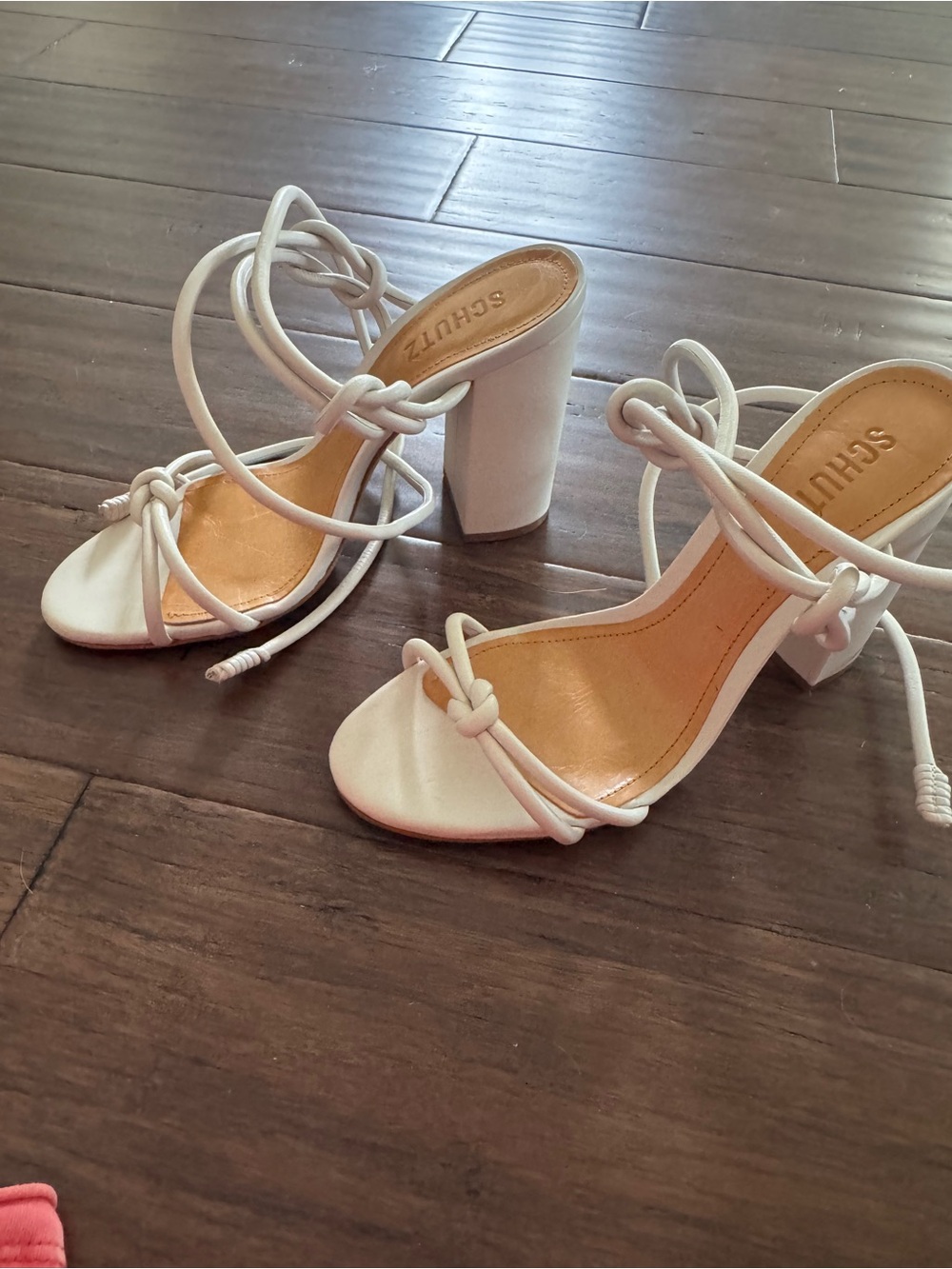 SCHUTZ Nicky block Nappa leather sandal
